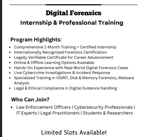 Digital Forensics Intern